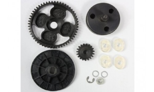 Metal Gear Set 19/55T with Hex Pinion & Bell | Rovan Sports